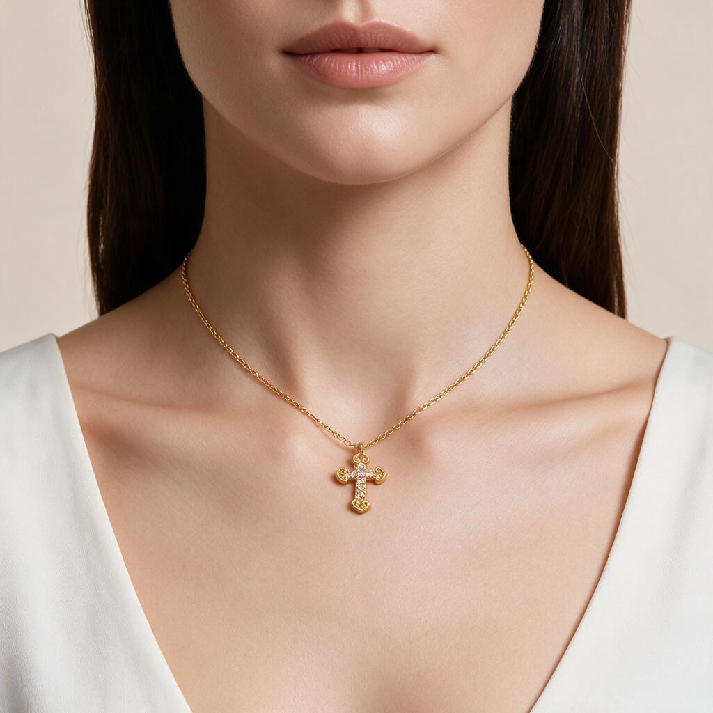 Lira Cross Necklace