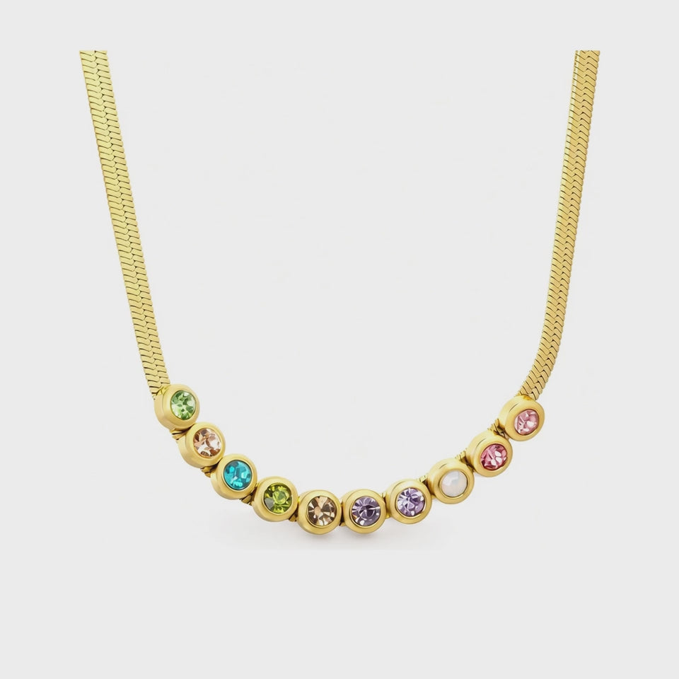 Load video: Vira Rainbow Necklace