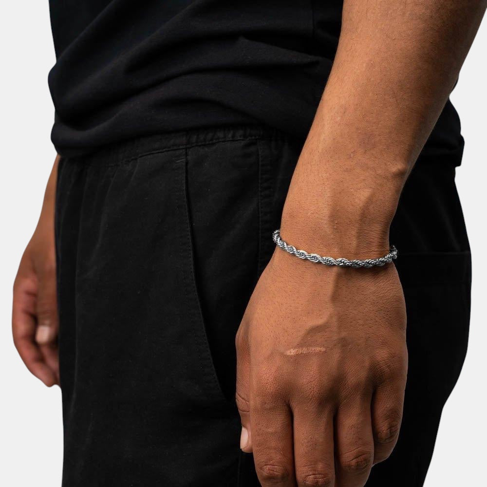 6MM Rope Bracelet | Silver