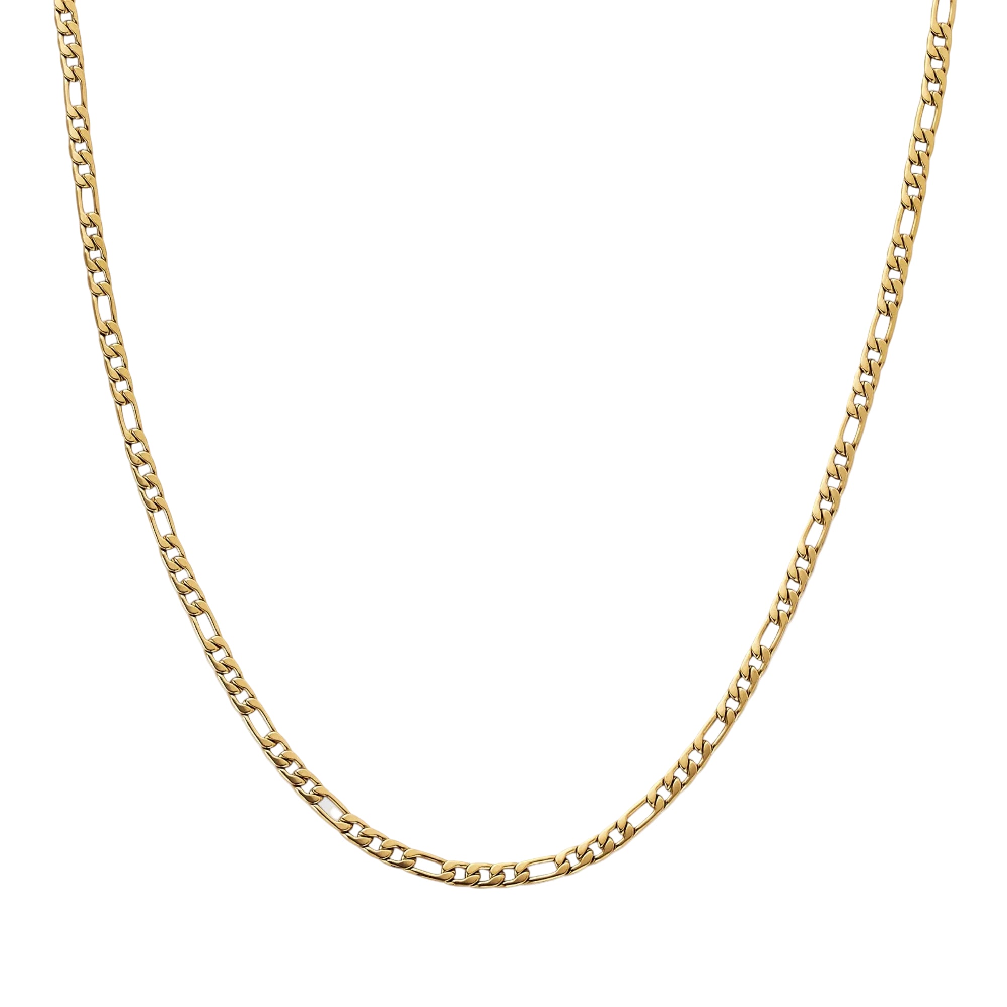 3MM Figaro Chain | Gold