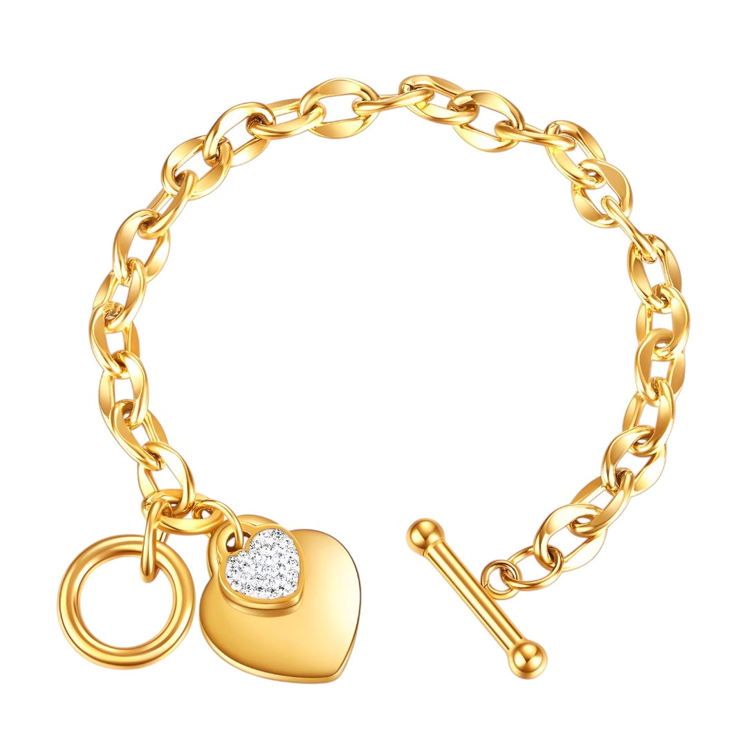 Aurora Heart Bracelet