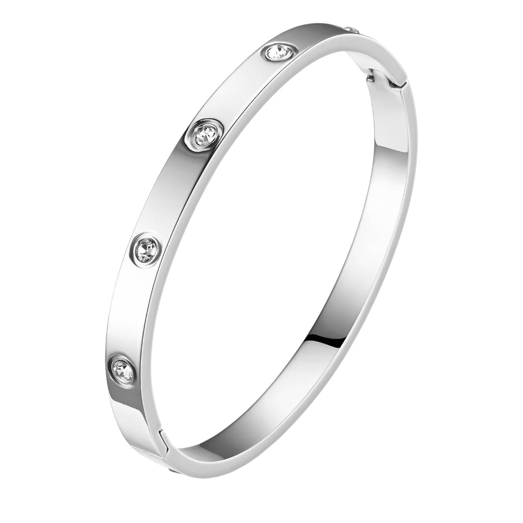 Rosalie Bangle Bracelet / Silver