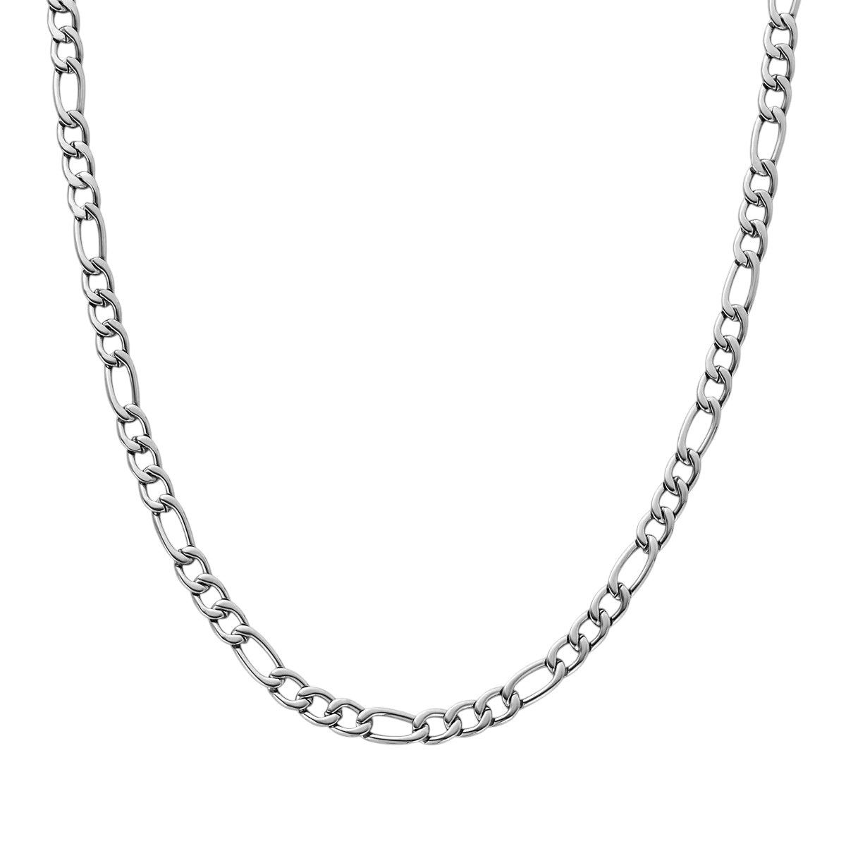 5MM Figaro Chain | Silver