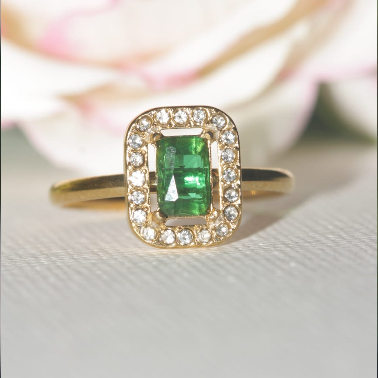 Genevieve Emerald Ring