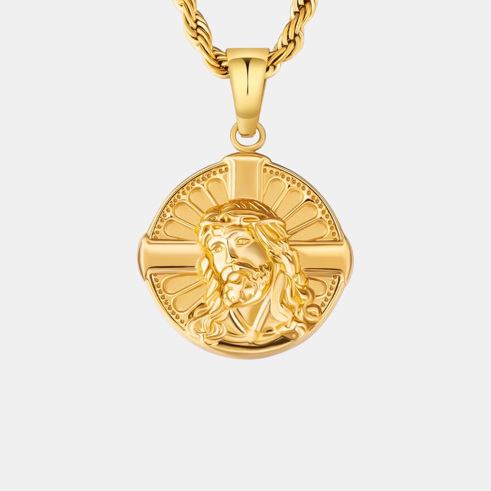 Jesus Cross Pendant | Gold